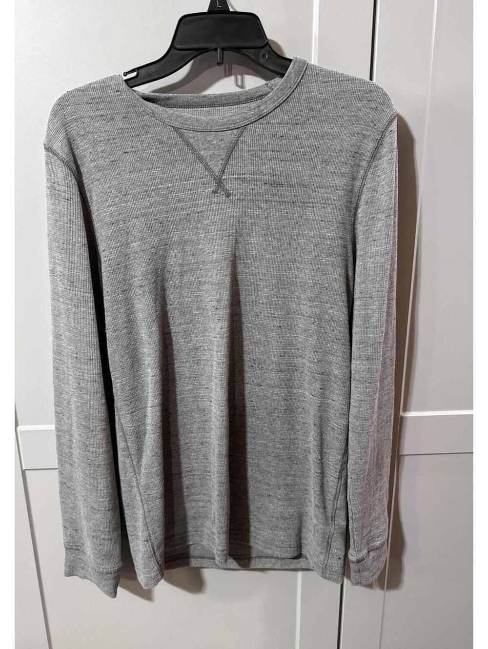 Sonoma Cozy Gray Thermal Long Sleeve Shirt - Size Small